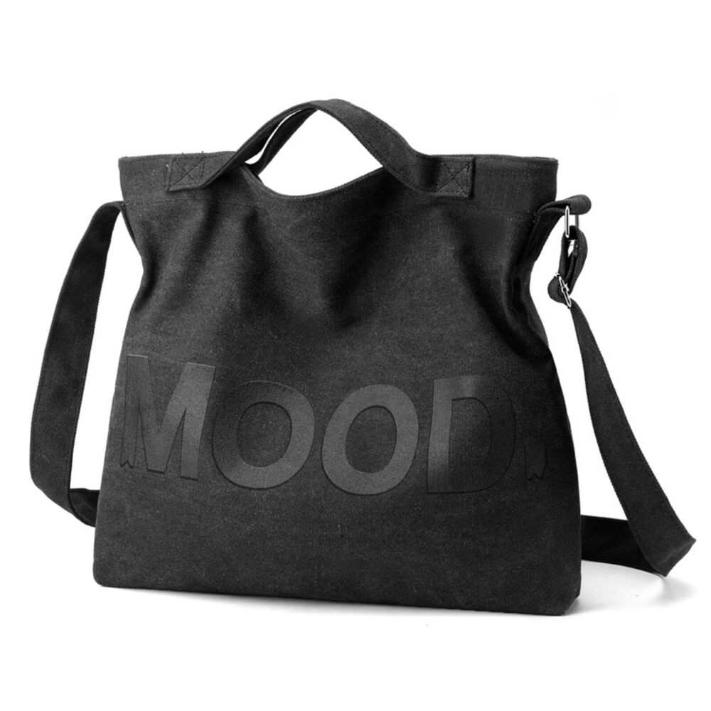 1037 Canvas Tote Bag,Crossbody Shoulder Tote Bag and Zipper Messenger Bag